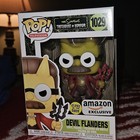 Funko Pop! The Simpsons Glow Devil Flanders Exclusive #1029 NEW NIB *READ*  d12