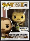 FUNKO POP STAR WARS PHANTOM MENACE QUI-GON JINN (TATOOINE) #422 AMAZON EXCLUSIVE