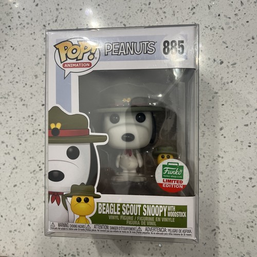 Funko Pop! Peanuts - #885 Beagle Scout Snoopy with Woodstock, Funko LE