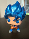 Funko Pop Metallic SSGSS Goku God Blue Kamehameha #563 Out of Box