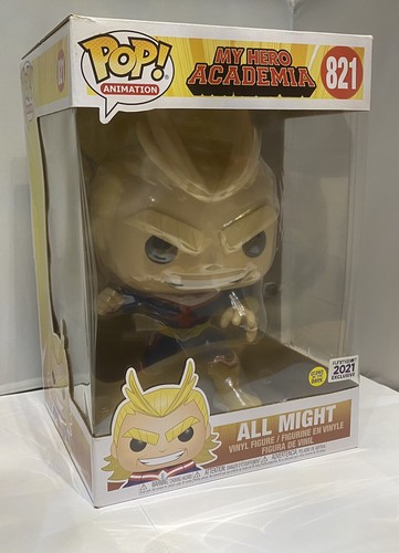 My Hero Academia All Might #821 Funimation 2021 Exclusive GITD Pop! Jumbo 10"