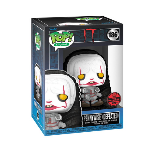PENNYWISE DEFEATED EXCLUSIVE LE999 FUNKO POP IT GRAIL #186 IN STOCK