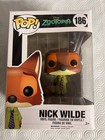 Funko Pop! Disney Zootopia Nick Wilde #186 Vinyl Figure Rare