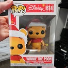 Funko Pop! Vinyl figure: Disney - Winnie the Pooh #614 with Santa hat, new.