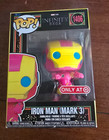 Funko POP Marvel The Infinity Saga Iron Man Mark 3 Blacklight 1406 Imperfect Box
