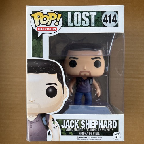 Funko Pop Jack Shephard 414 Lost Television Fantasy Scifi Rare Vaulted