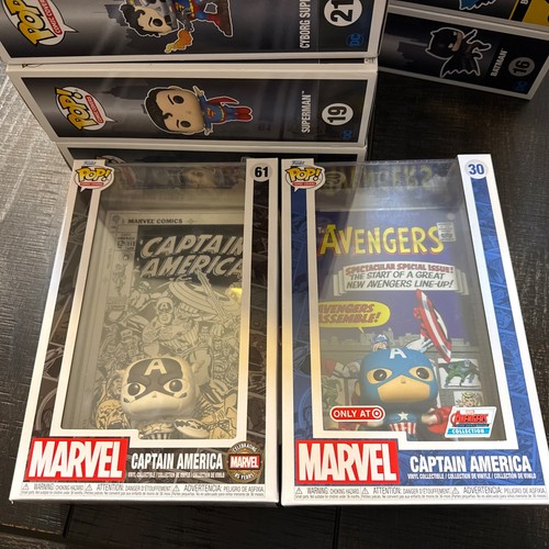 Funko POP! Comic Covers: Marvel - Captain America #30 (Target Excl) & #61 B&W