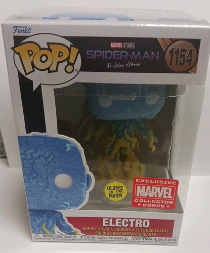 Funko Pop Marvel SpiderMan No Way Home 1154 Electro Collector Corps Vinyl Figure
