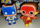 Gingerbread Funko Pops The Flash (447) Batman (444) REGULAR SIZED 4" DC Comics