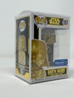 NEW Funko Pop! STAR WARS #157 GOLD Darth Vader Walmart Exclusive w/ Case