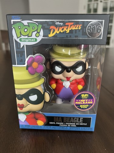 Funko Pop Digital Disney Afternoon Ma Beagle #316 w/ New Soft Prot. DuckTales