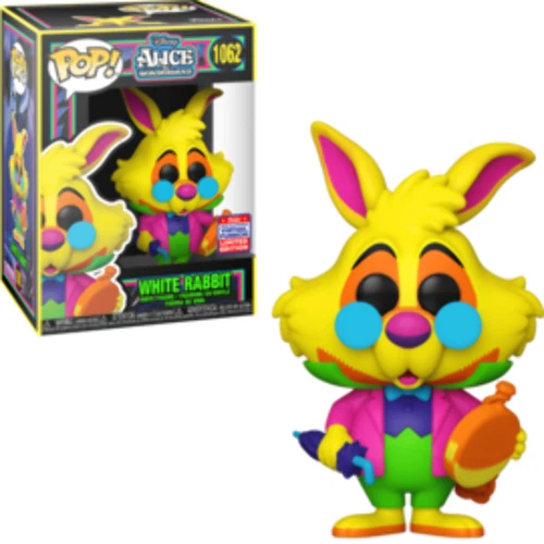 Alice in Wonderland - White Rabbit Blacklight 2021 Summer Convention Pop Vinyl #