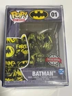 Art Series Funko Pop Vinyl Yellow and Black Batman 01 In Hard Protector