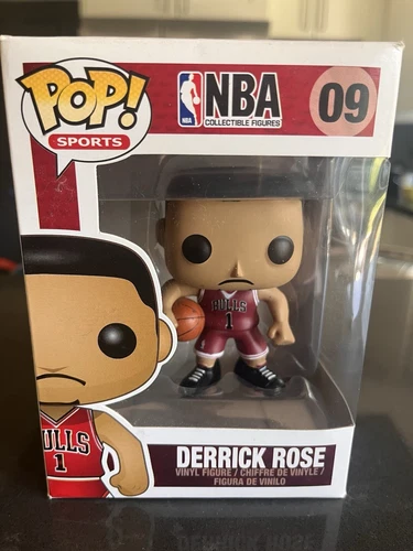 AUTHENTIC FUNKO POP NBA Chicago Bulls Derrick Rose #09 Vinyl Figure