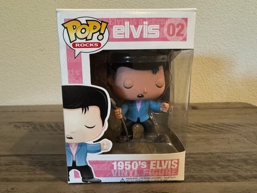 Authentic Funko POP! ROCKS Elvis Presley 1950's Elvis #02  RARE JJL 110104