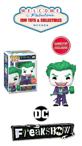Funko POP! Heroes: DC Freakshow -  The Joker GameStop Exclusive With Protector