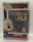 Funko Pop! Stranger Things Hopper Flamethrower Fire #1253 S4 BOX HAS DAMAGE