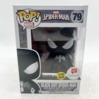Funko Pop! Vinyl Figure Marvel Black Suit Spider-Man #79 GITD Walgreens W/Protec