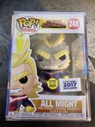 FUNKO POP ! ALL MIGHT 248 GLOWS IN DARK 2017 FUNIMATION EXCLUSIVE