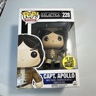 (#24). Classic Battlestar Galactica Capt. Apollo Vinyl POP Figure Toy #228 FUNKO