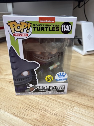FUNKO POP Ninja Turtles SHREDDER WITH WEAPON GITD SHOP EXCLUSIVE 1140 TMNT