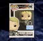 Funko Pop! Attack on Titan 1996 Reiner Braun Game Stop Exclusive + Protector