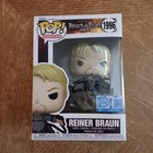 Funko Pop! Attack On Titan REINER BRAUN Funko Original Gamestop Exclusive #1996