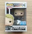 Funko Pop Attack On Titan Reiner Braun #1996 + Free Protector