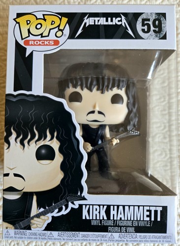 FUNKO POP! ROCKS # 59: KIRK HAMMETT ~ METALLICA ~ W/PROTECTOR ~ VAULTED/RARE!