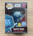 Funko Pop Star Wars Darth Maul Hologram GITD #740 + Free Protector