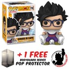 FUNKO POP DRAGON BALL SUPER HERO GOHAN IN CAPE #1708 EXCLUSIVE + POP PROTECTOR