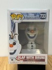 Funko POP! Disney Frozen II Olaf with Bruni #733 Vinyl Figure w/ PROTECTOR