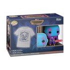 DRAX T-SHIRT & Funko Pop! 1243 Black Light Guardians of The Galaxy Volume 3 2XL