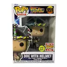 Back To The Future #959 Doc With Helmet GITD Funko Pop (Imperfect Box)