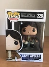 Battlestar Galactica - Captain Apollo #228 Figure + POP Protector * NEW *