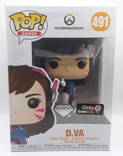 FUNKO POP! GAMES D. VA 491 Diamond Gamestop Overwatch Vaulted  POP Vinyl NIB