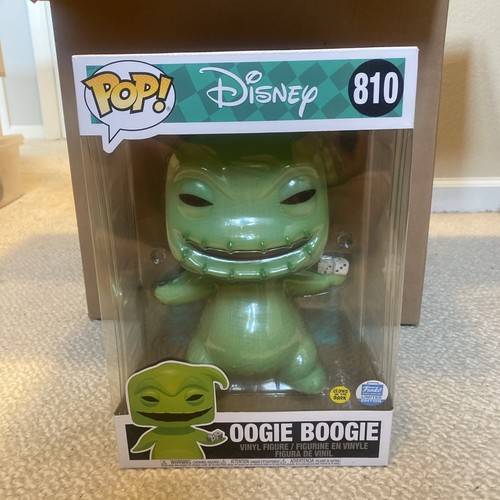 Funko Pop Nightmare Before Christmas Oogie Boogie 10" Glow 810 Funko Exclusive