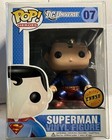2016 Funko Pop Superman CHASE # 07 Retired Vaulted Free Protector LE Metallic