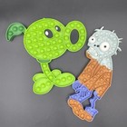 Plants VS Zombies PVZ Zombie Peashooter Pop It  Sensory ADHD Anxiety Fidget Toy