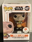 Funko Pop Star Wars Frog Lady Figure #487 Mandalorian Exclusive With Protector