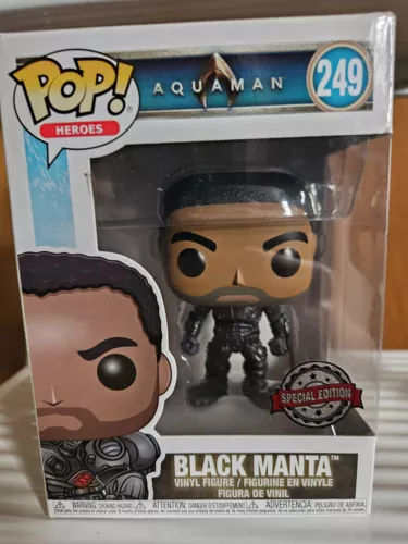 Black Manta (Unmasked) Funko Pop Vinyl Figure #249 Aquaman Special Edition rare