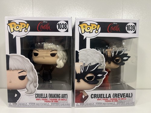 Funko Pop! Vinyl: Disney - Cruella Making Art 1038 & Reveal 1039 Collectible