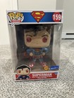 Funko Pop Superman #159 Chase Red Eyes Metallic Walmart Exclusive 10 Inch