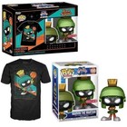 Funko POP! Tees Medium Space Jam Marvin The Martian Metallic #1085 Target Sealed