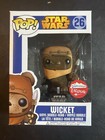 Funko Pop! Star Wars 2013 Wicket Flocked Fugitive Toys Flocking Damage
