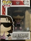 Funko Pop! WWE Bret Hart #25 CIB Vaulted Wrestling Figure NEW In Box Vinyl