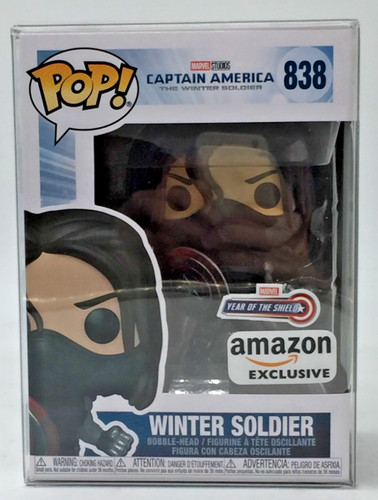 Funko Pop! Marvel Captain America Winter Soldier #838 Amazon EX YOTS W/Protector
