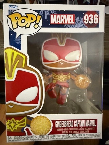 Funko POP! Marvel Holiday 2021 Vinyl Figure - GINGERBREAD CAPTAIN MARVEL #936