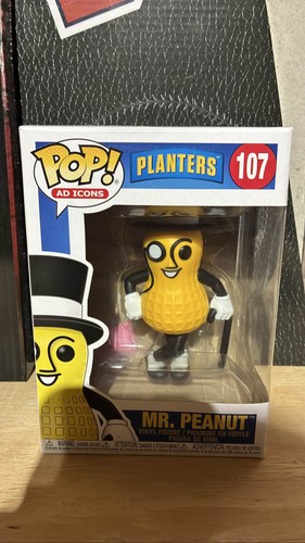 Funko Pop Ad Icons Planters Mr. Peanut #107 Vinyl Figure 2020 Vaulted
