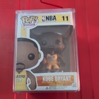 NBA FUNKO POP KOBE BRYANT YELLOW-GOLD JERSEY #11-GOOD CONDITION-POP PROTECTOR